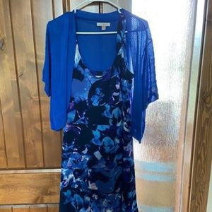 Knee Length Dress with Sweater